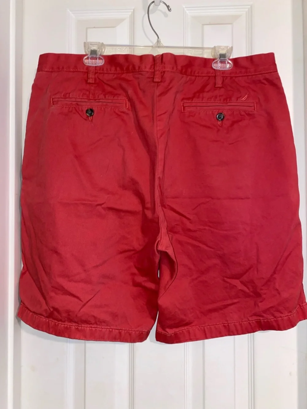 Nautica Men's Scarlet Cotton‎ Chino Shorts